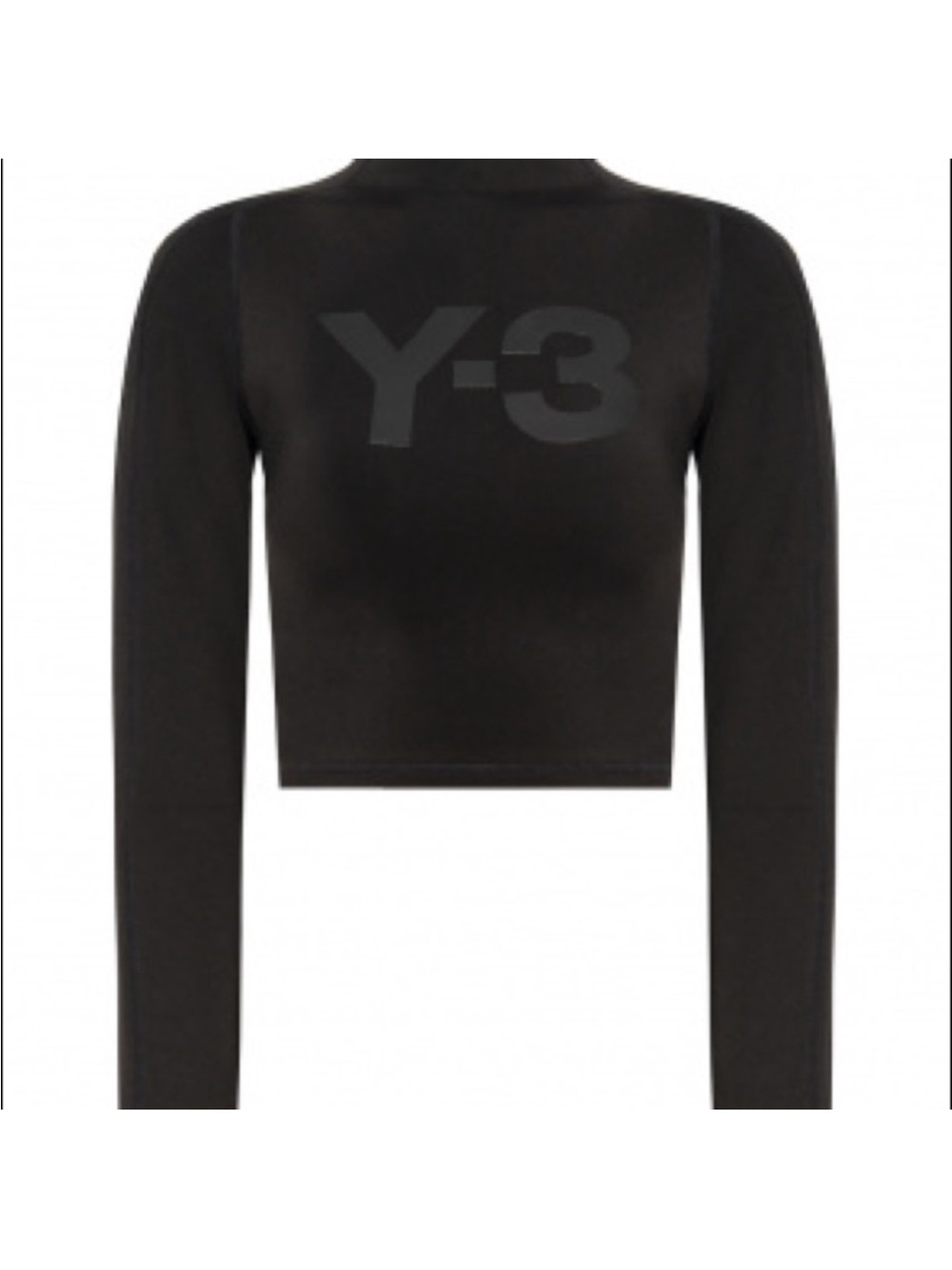 Y-3 Adidas Rash Guard Long Sleeve Crop Top